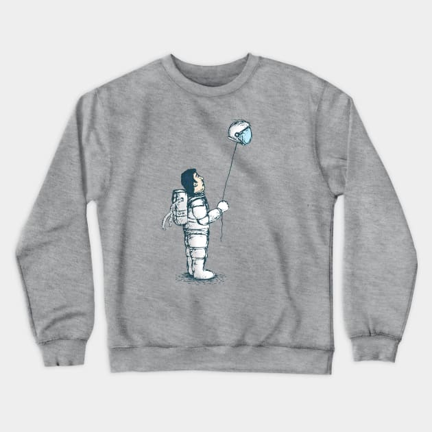 space balloon Crewneck Sweatshirt by gazonula